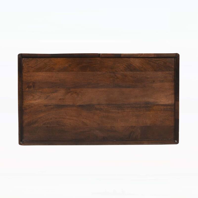 Wood Accent Cabinet with Adjustable Storage,Featuring Fluted Design and Space - Saving Function