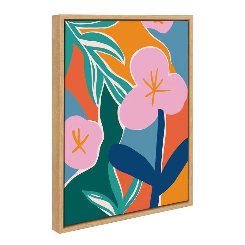 Kate and Laurel Sylvie Oaxaca Garden Framed Canvas by Kate Aurelia Holloway