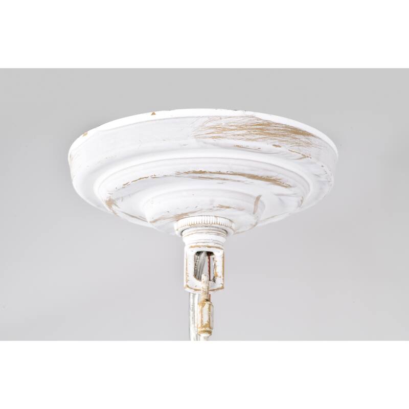 4-Light 16 Inch Antique White Pendant Ceiling LampChandelier