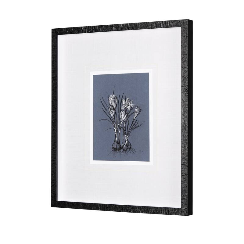 Botanical Sketches V (Blue) Framed Art Print
