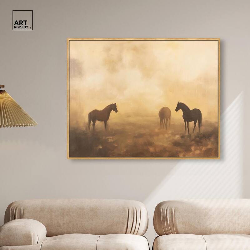 Equine Trio Canvas by Art Remedy