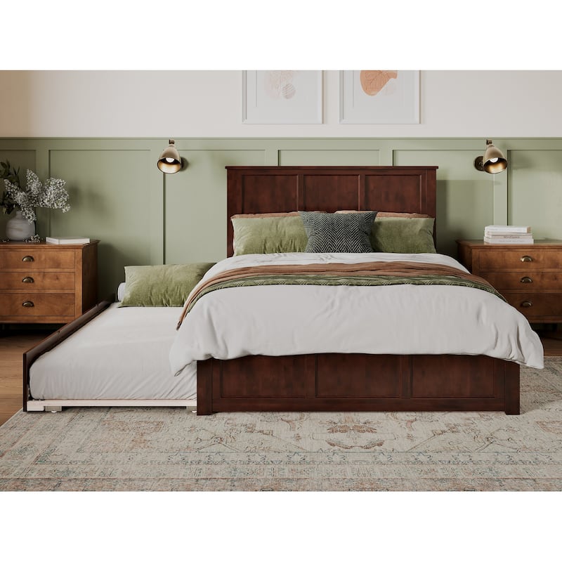 AFI Madison Platform Bed with Matching Footboard & Trundle