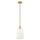 Option Brushed Brass / Gloss White Shade