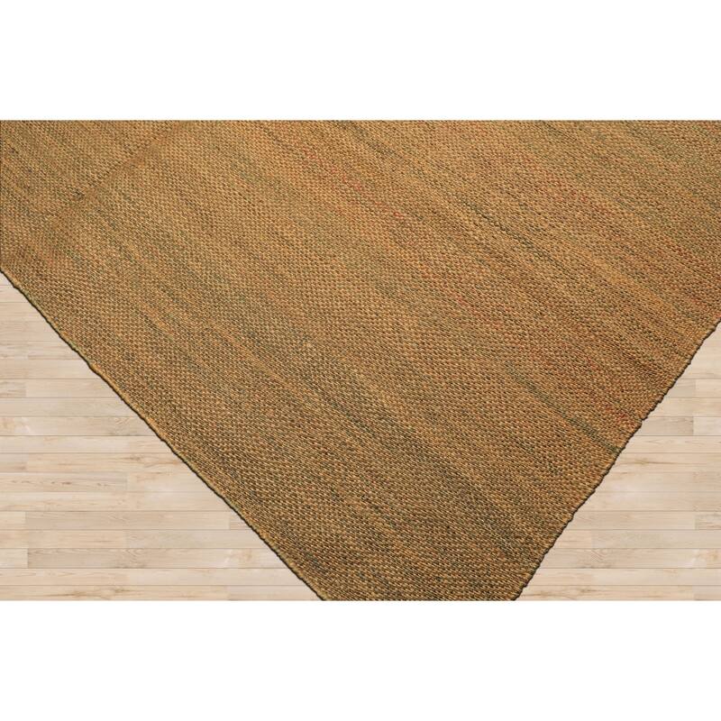 8x10 Tibetano Hand Woven Seagrass Gold Modern & Contemporary Flatweave Rug - 8' x 10'