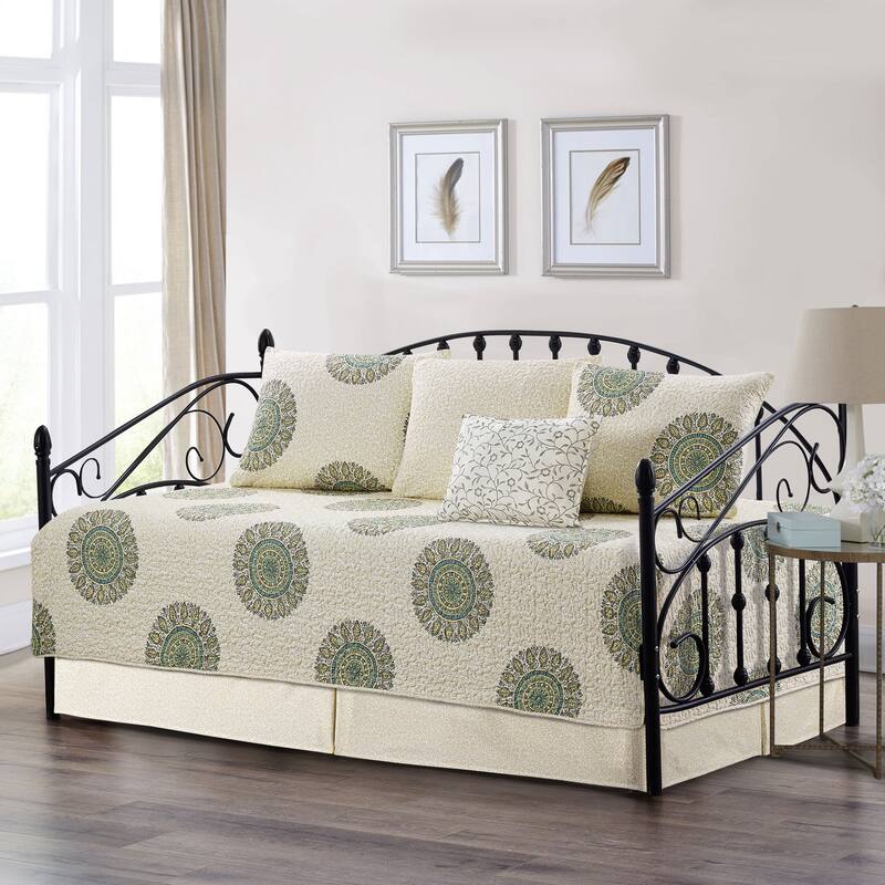 Serenta 6 Piece Cotton Blend Daybed Bedspread Coverlet Set - 75" x 39"