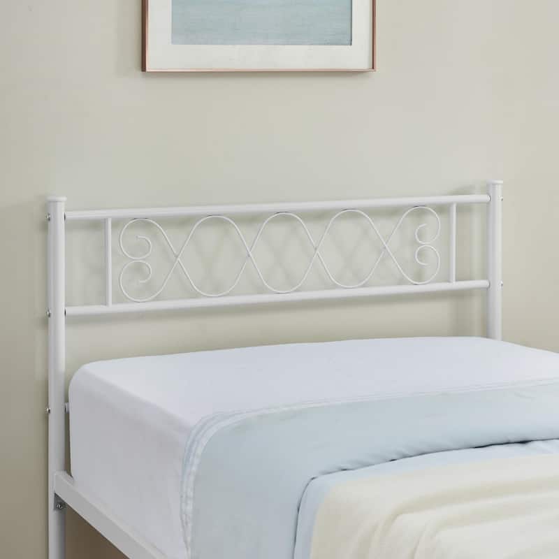 Bed Frame with Headboard and Footboard for Girls and Boys