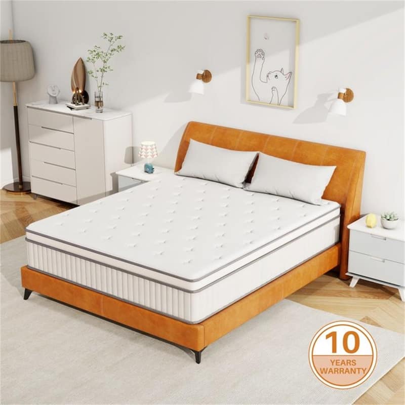 12 Inch Hybrid Full Mattress,Memory Foam Hybrid 12 Inch Full Size Springs Mattresses, Medium Feel Mattress for Pressure Relief - Twin