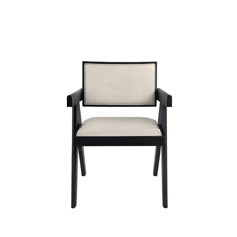 Alpine Furniture Raquel Dining Set of 2 Side Chairs, Black