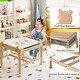 preview thumbnail 3 of 4, Kids Table and Chairs Children Wooden Activity Set with Double-Sided