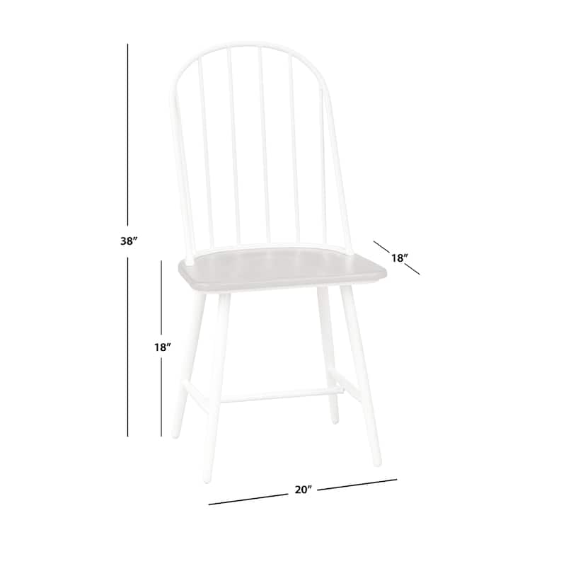 Simple Living Milo Mixed Media Dining Chairs (Set of 2)
