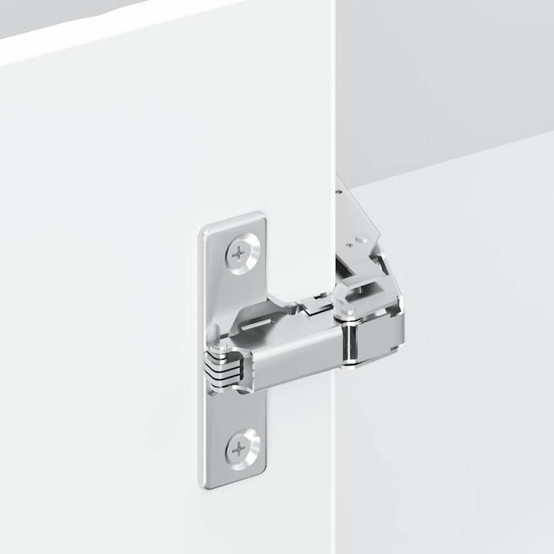 vidaXL Kitchen Wall Corner Cabinet White Engineered wood Compact - 22.4 x 22.4 x 23.6