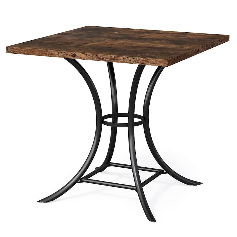 Square Dining Table, Kitchen Table, Living Room Balcony Accent Dining Table Gathering Table