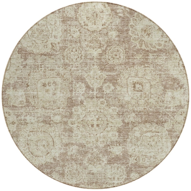 HomeRoots Floral Transitional Rectangle Outdoor Rug