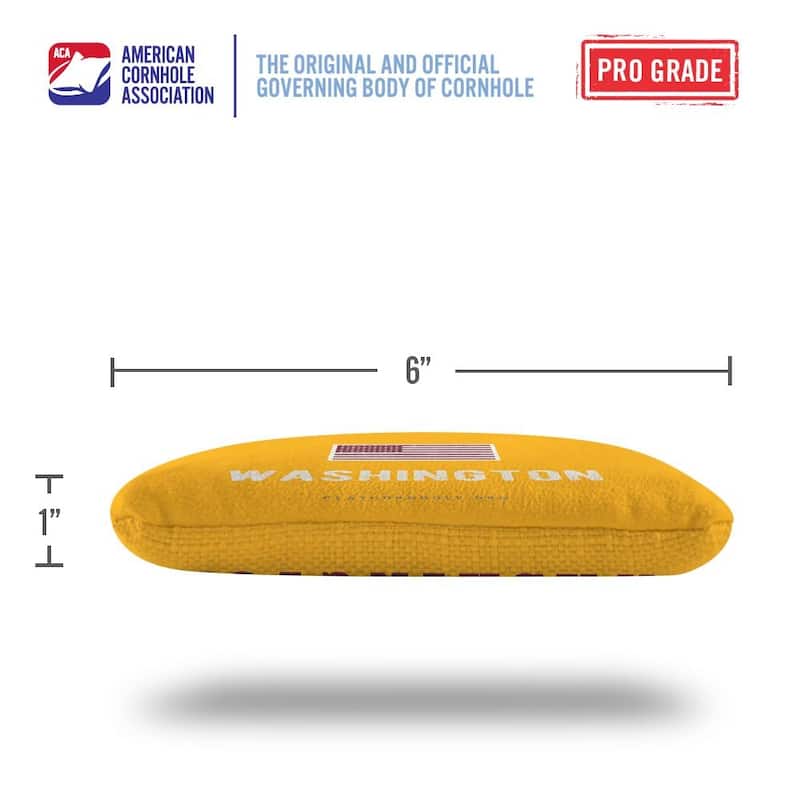 Washington Football Gold Dual Sided Cornhole Bags