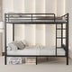 preview thumbnail 7 of 10, Metal Bunk Bed with Ladder and Slats Support for Adults Teens Queen