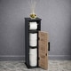 preview thumbnail 36 of 41, Toilet Paper Storage Cabinet with Dispenser Toilet Organizer - 7.2'L x 7.2"W x 29.9"H
