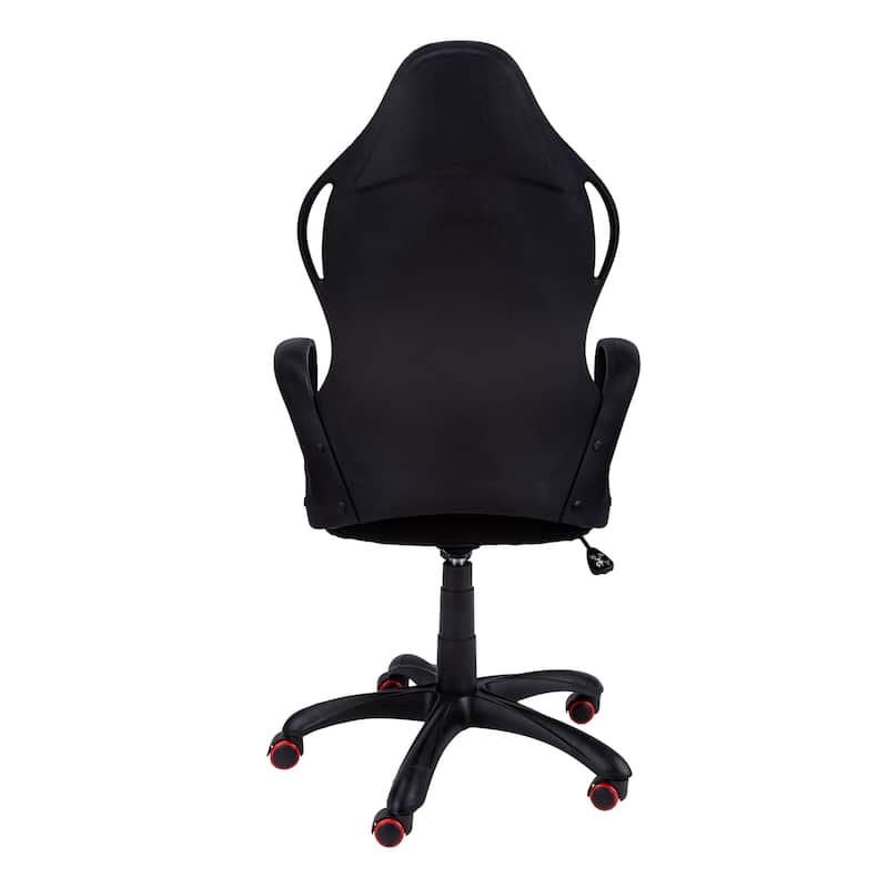 Racing Style Gaming Office Chair in Black and Red with High Back, Tilt Control and Padded Swivel Seat