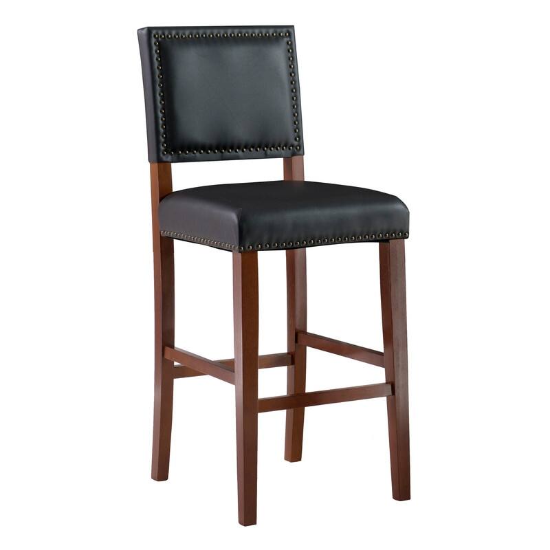 Linon Durlesti 30-inch Black Bar Stool - Black