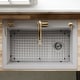 preview thumbnail 57 of 82, Karran Drop-In Quartz 33 in. 1-Hole Single Bowl Kitchen Sink Kit