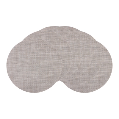6 Packs Round Placemats PVC Placemats for Kitchen Dining Table Decor Table Placemats Wipeable Table Mat - 14*14in