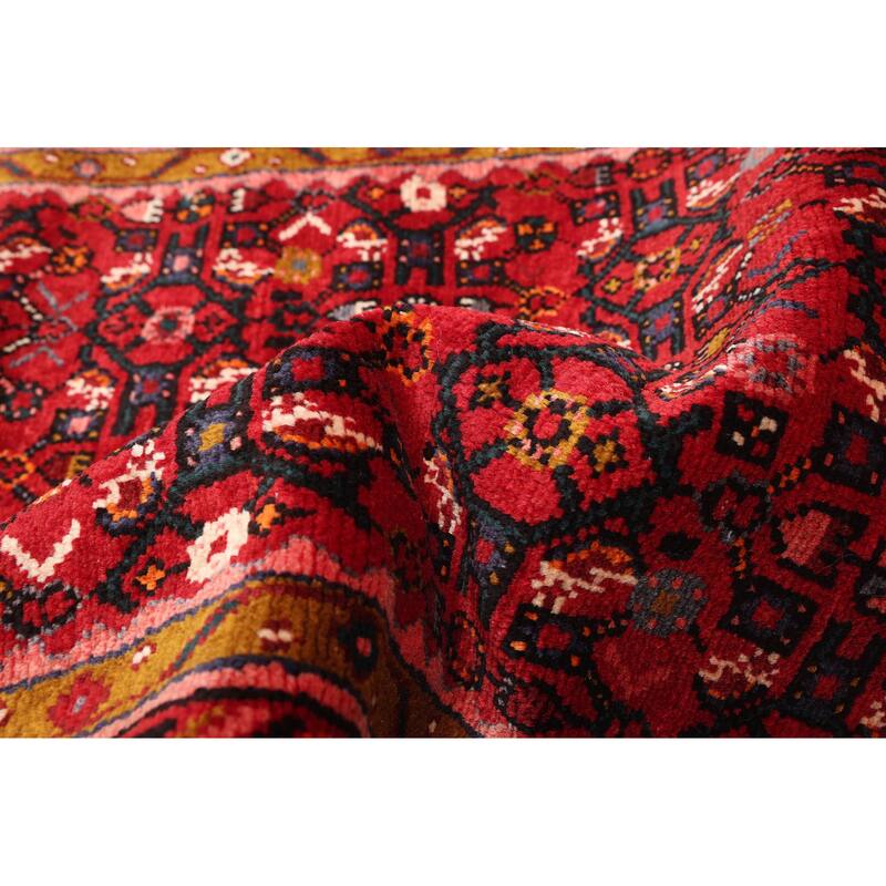 ECARPETGALLERY Hand-knotted Andelz Red Wool Rug - 2'10 x 10'4