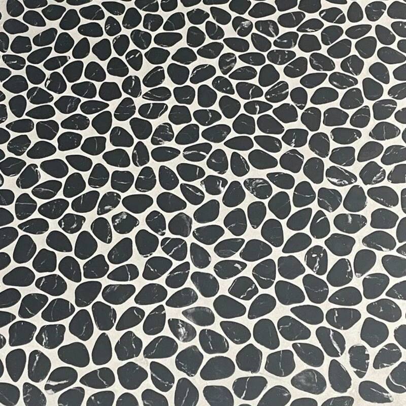 The Tile Life Recycled Cenote Pebble 13x13 Glass Floor, Wall & Backsplash Tile