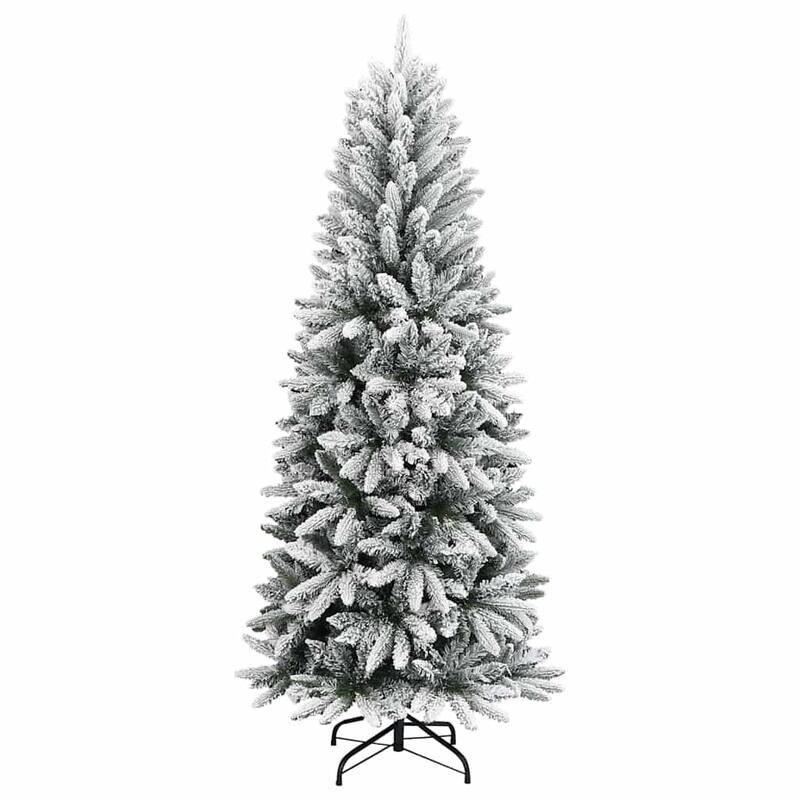 vidaXL Artificial Christmas Tree with 300 LEDs White 73 x 73 x 180 cm - 73 x 73 x 180