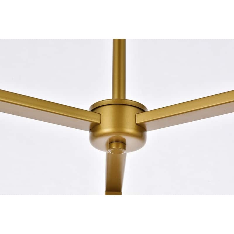 Viola 3 Light Pendant in black - 14 Inch