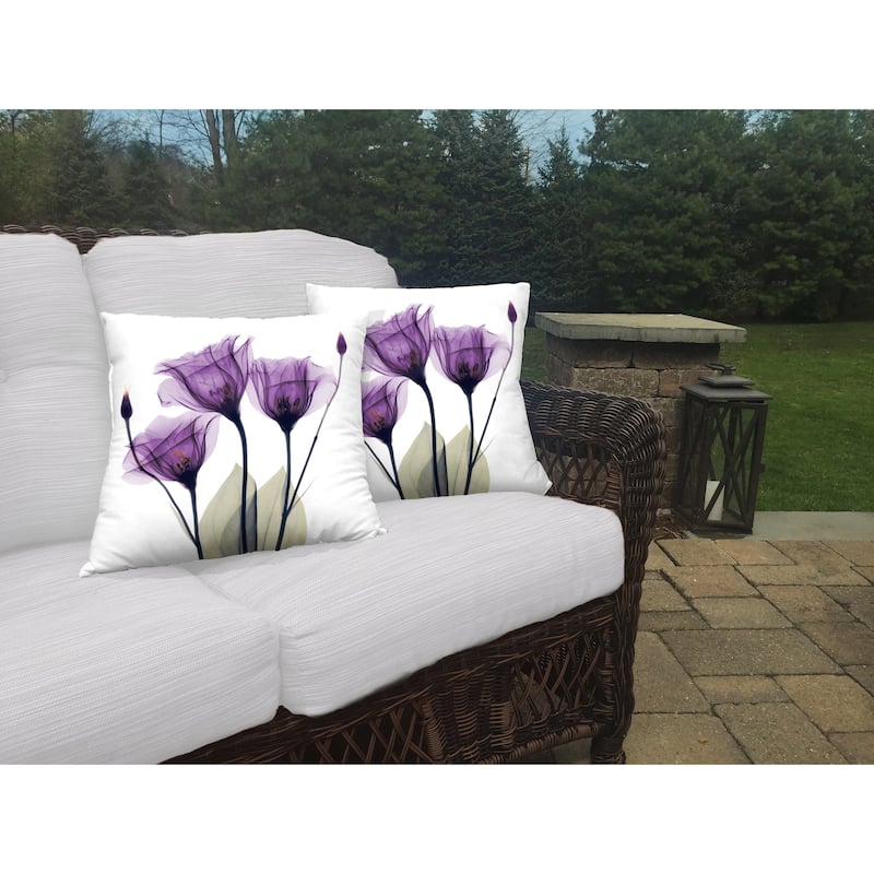 Laural Home Gentian Hope Outdoor Decorative Pillow