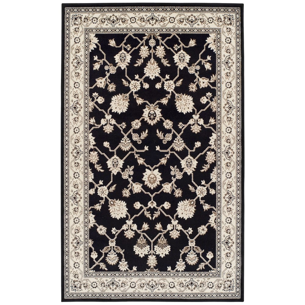 Superior Traditional Floral and Vines Indoor Area Rug