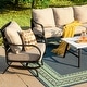 preview thumbnail 51 of 66, MAISON ARTS 5/7/9-Seat Patio Conversation Set, Outdoor Sofa Set with Single Sofa Chairs, 3-Seater Sofa, Ottoman and Coffee Table