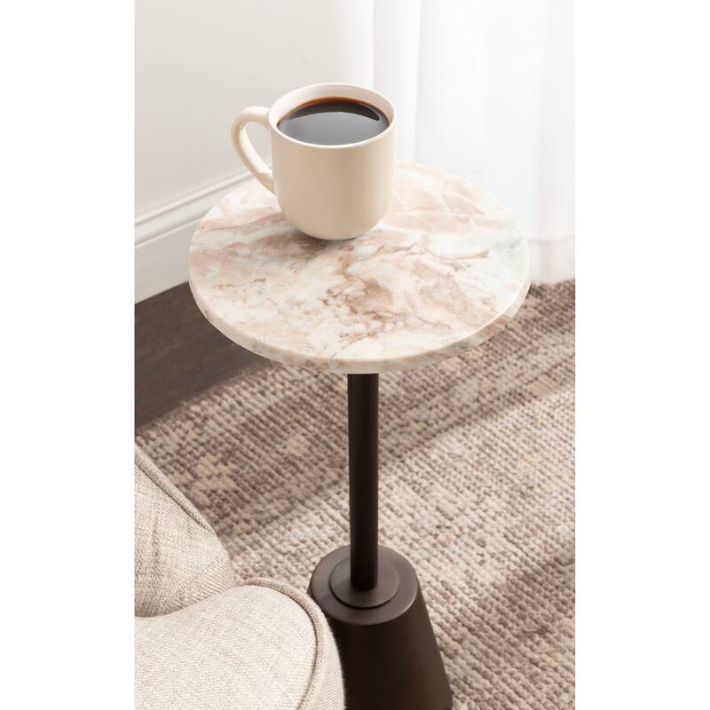 Kate and Laurel Tira Round Side Table