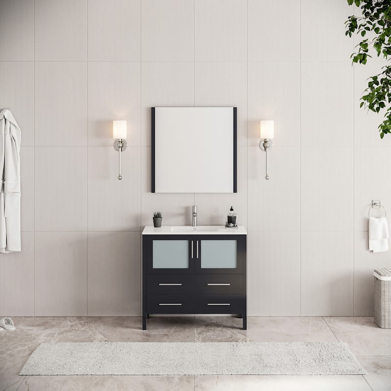 Fresca Torino 36" Free Standing Single Vanity Set with Engineered Wood