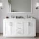 Option White / Giotto Quartz Top / Brushed Nickel
