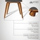 preview thumbnail 7 of 7, Carson Carrington Ladeplads Mid-century Modern Wood & Upholstered Dining Chair