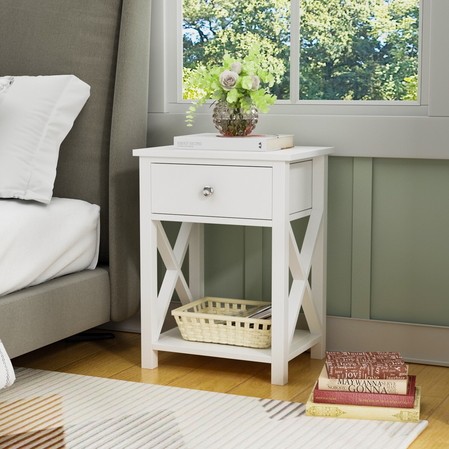 Nightstand Coffee Lampstand Decorative Display Stand ...