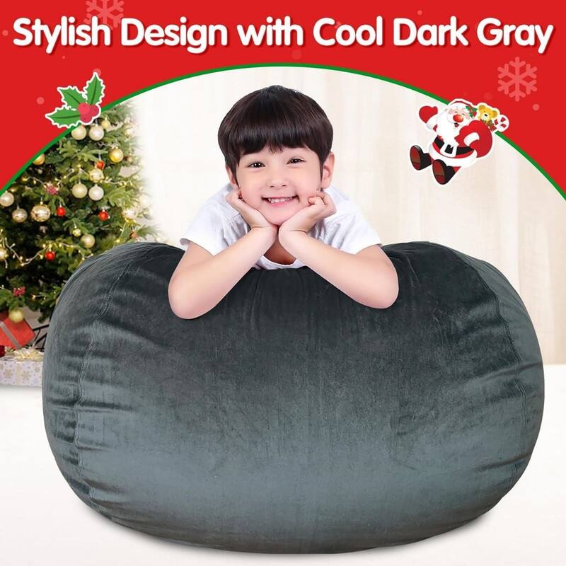 Velvet Bean Bag Chair Cover (No Beans) X-Large