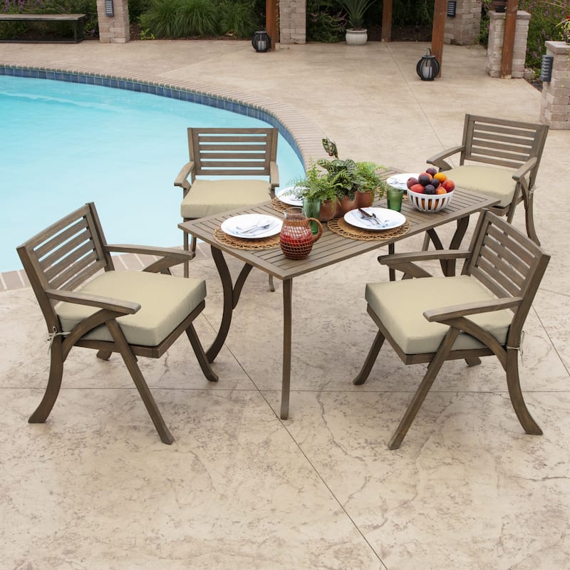 ARDEN Leala Texture Outdoor 21 x 21 in. Seat Cushion
