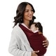 preview thumbnail 33 of 42, Tuck and Bundle Tencel™ Modal Baby Wrap Carrier Merlot