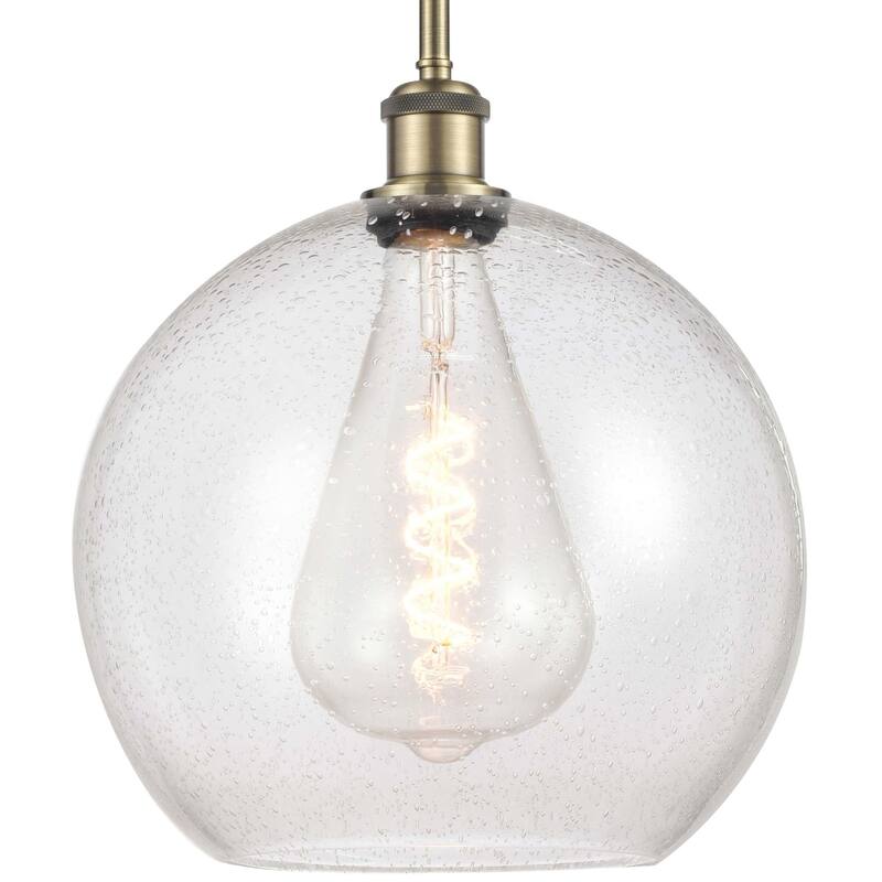 Innovations Lighting 516-1S-15-12 Athens Pendant Athens 12" Wide - Antique Brass / Seedy