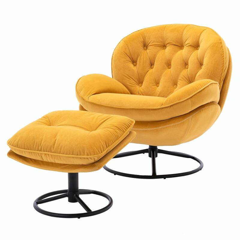 TV Chair Accent Chair for Living Room with Ottoman