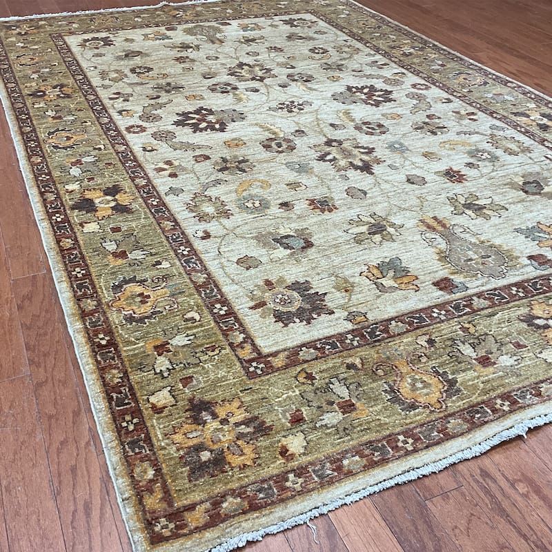 HERAT ORIENTAL Handmade Oushak Wool Rug - 6'1" x 9'3"