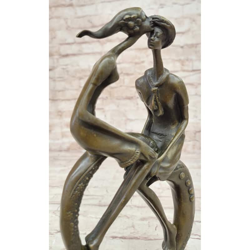 Everlasting Love Solid Bronze Sculpture Abstract Modern Artwork By Collet