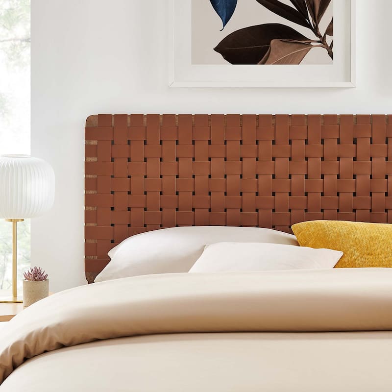 Sparta Twin/Full/Queen/King Vegan Leather Weave Headboard
