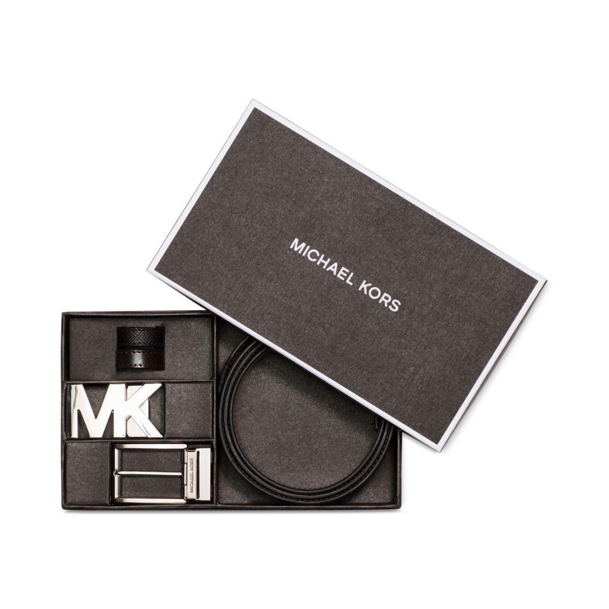 michael kors belt mens grey