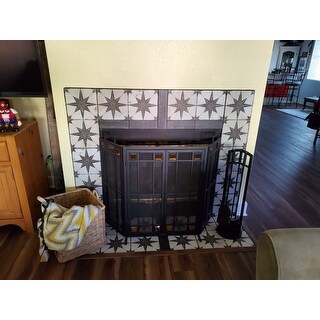 Top Product Reviews For Somertile 17 63x17 63 Inch Royals Estrella Nero Ceramic Floor And Wall Tile 12064621 Overstock