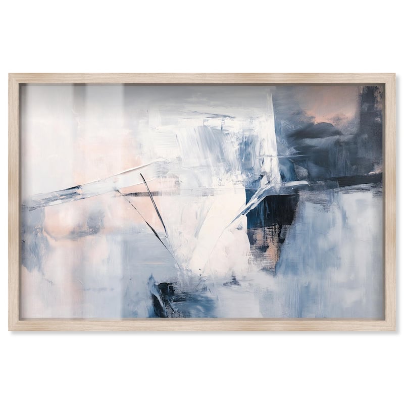 Blue Rapture I Shadowbox by Art Remedy - Natural - 45" x 30"