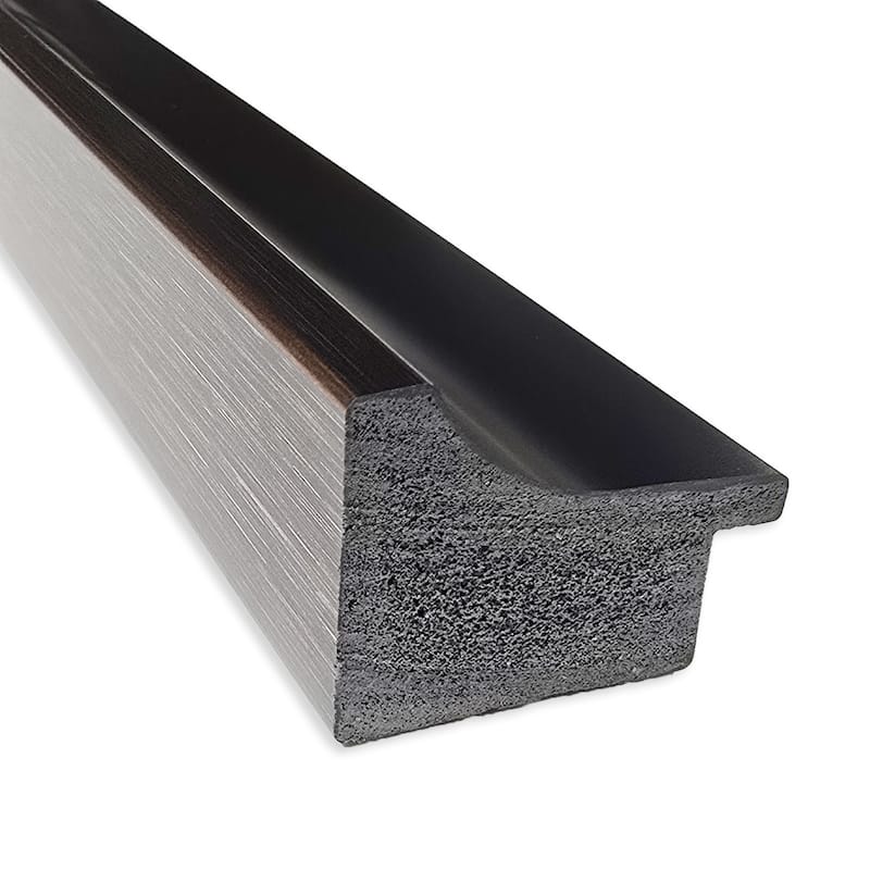 Emphasizing Fluid Lines And Textures by Ute Rathmann Wood Framed Wall Art Print