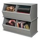 preview thumbnail 32 of 38, Badger Basket Two Bin Stackable Storage Cubby