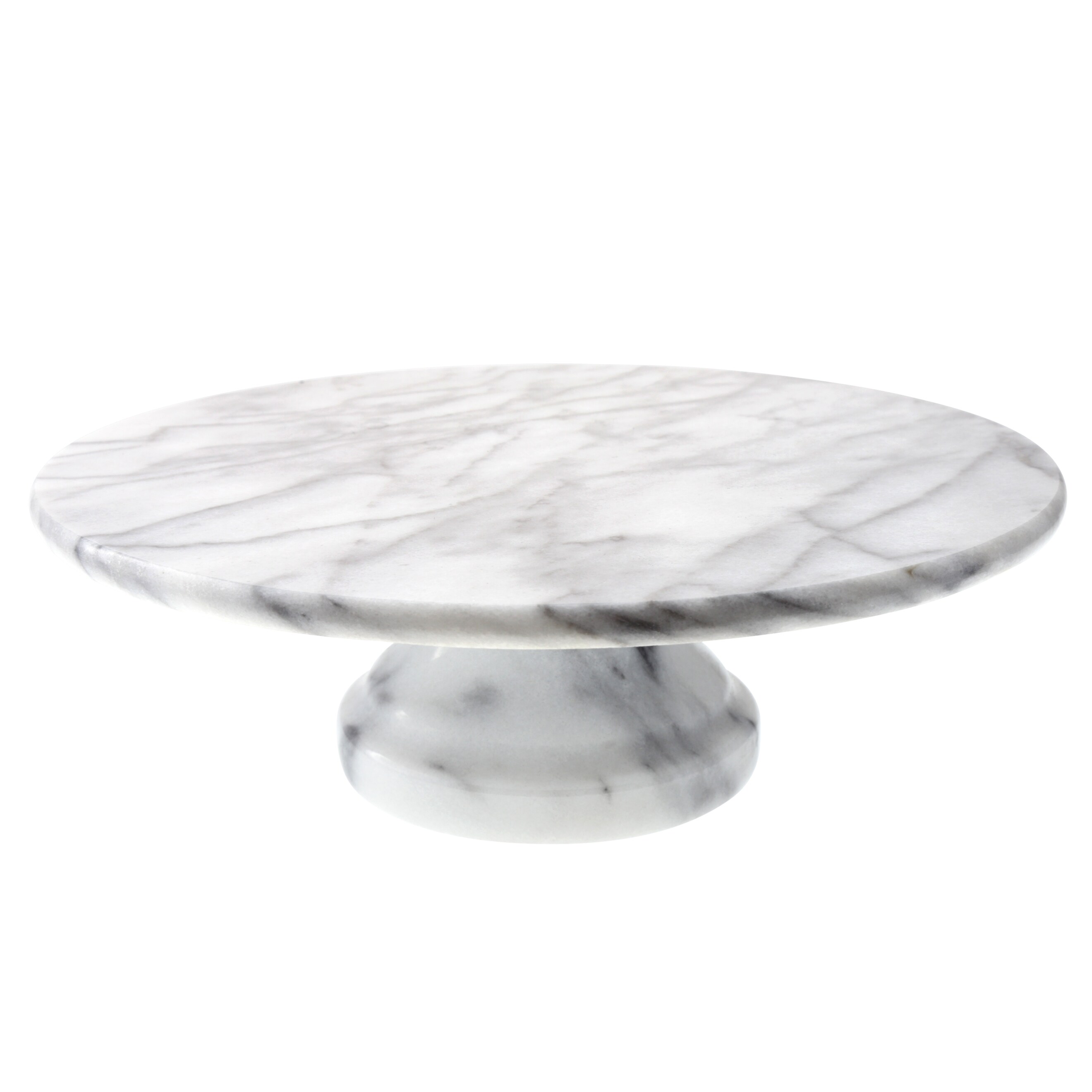 Creative Home Natural Marble Pedestal Cake Stand Dessert Fruit Serving Plate Off White Patterns May Very Overstock 32711683